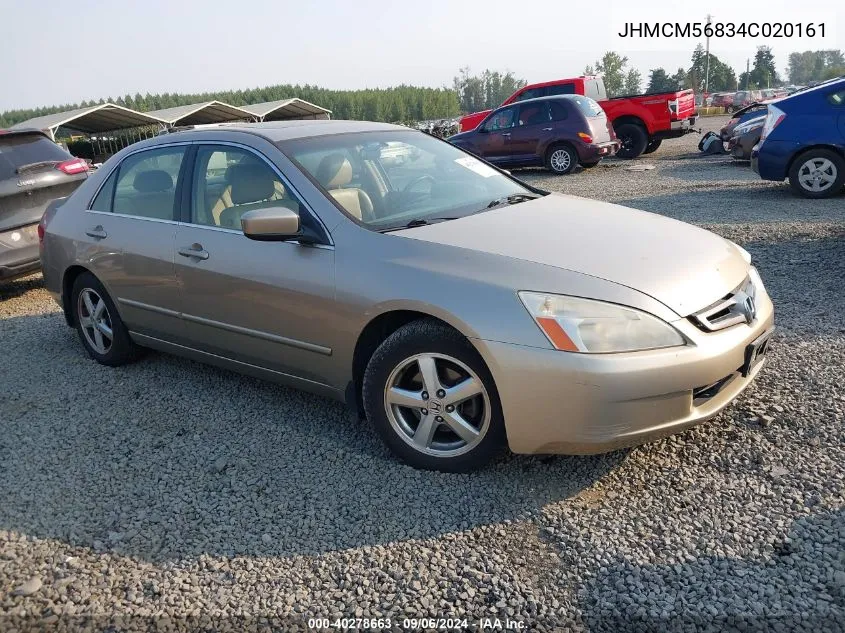 JHMCM56834C020161 2004 Honda Accord 2.4 Ex