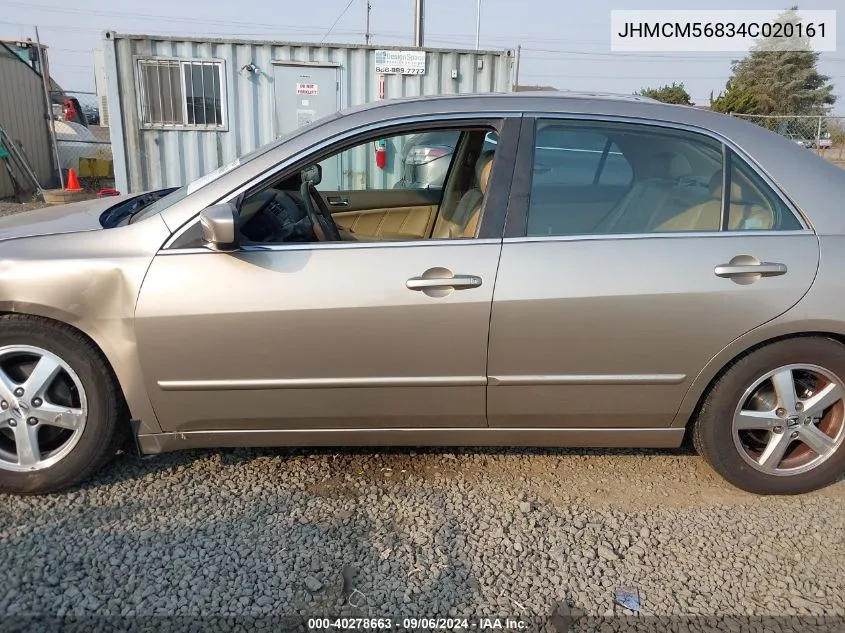 JHMCM56834C020161 2004 Honda Accord 2.4 Ex