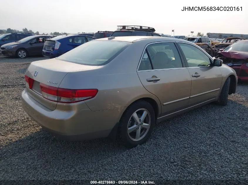 JHMCM56834C020161 2004 Honda Accord 2.4 Ex