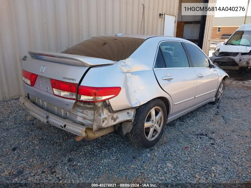 1HGCM56814A040276 2004 Honda Accord Ex