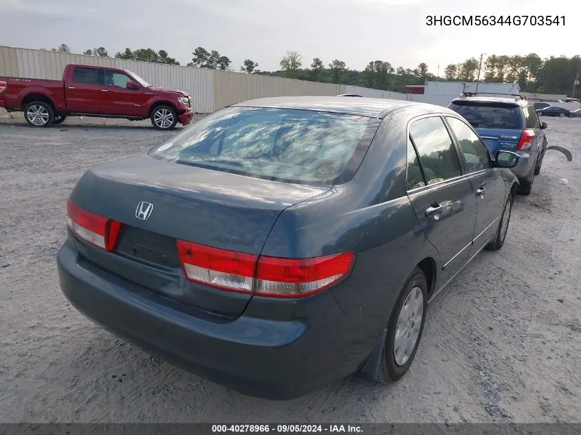 2004 Honda Accord Lx VIN: 3HGCM56344G703541 Lot: 40278966