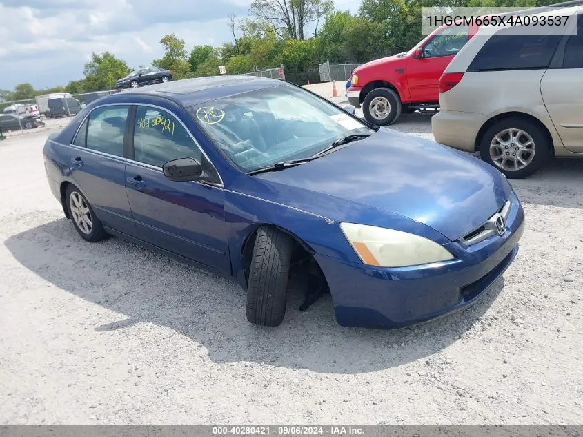 2004 Honda Accord 3.0 Ex VIN: 1HGCM665X4A093537 Lot: 40280421