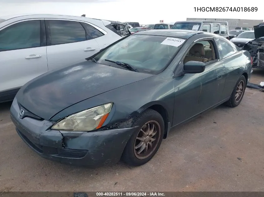 1HGCM82674A018689 2004 Honda Accord 3.0 Ex