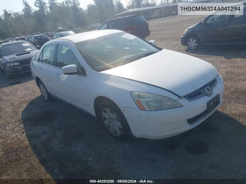 1HGCM56324A041294 2004 Honda Accord 2.4 Lx