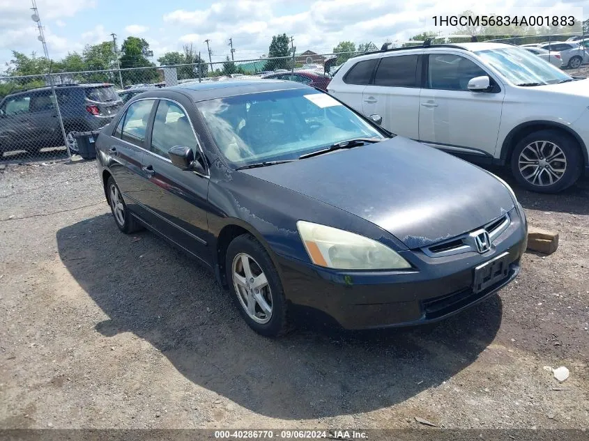 1HGCM56834A001883 2004 Honda Accord 2.4 Ex