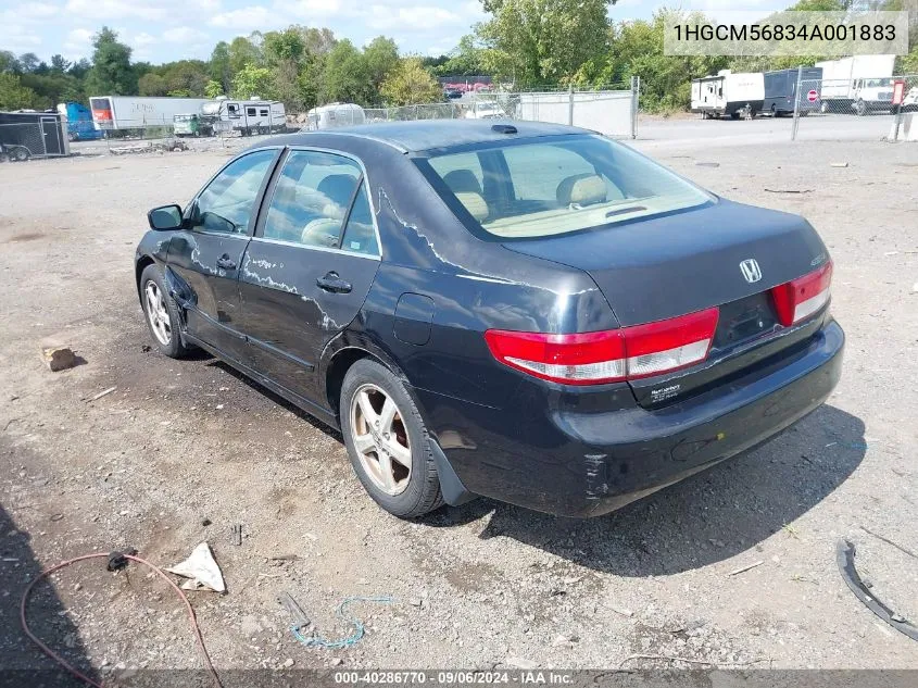 2004 Honda Accord 2.4 Ex VIN: 1HGCM56834A001883 Lot: 40286770