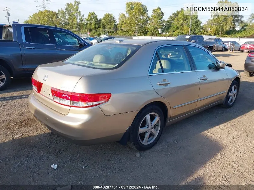 2004 Honda Accord 2.4 Ex VIN: 1HGCM56844A050834 Lot: 40287731