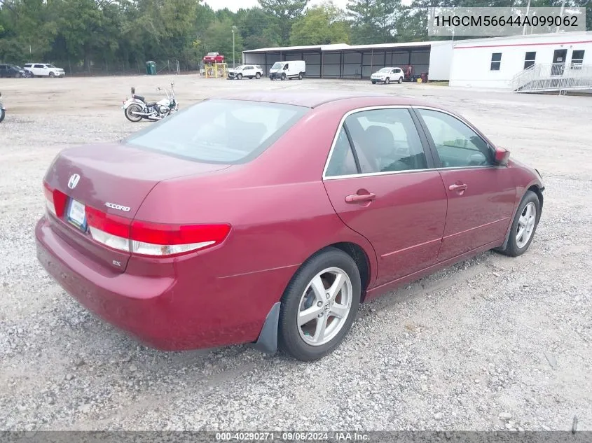 2004 Honda Accord 2.4 Ex VIN: 1HGCM56644A099062 Lot: 40290271