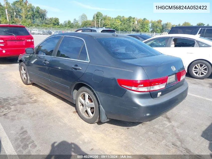 1HGCM56824A052422 2004 Honda Accord Ex