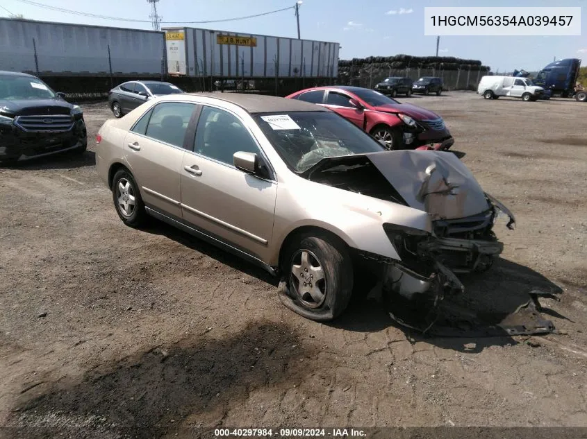 2004 Honda Accord 2.4 Lx VIN: 1HGCM56354A039457 Lot: 40297984