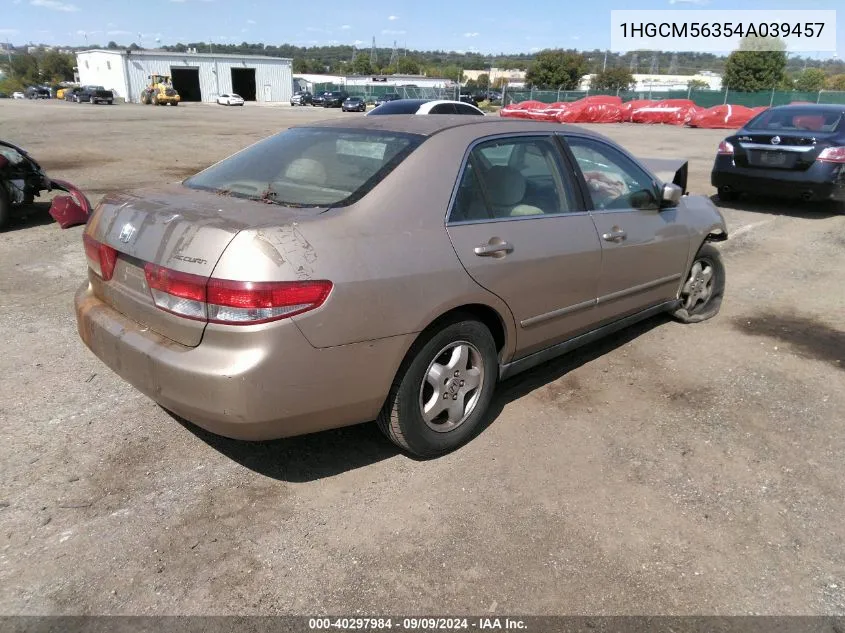 2004 Honda Accord 2.4 Lx VIN: 1HGCM56354A039457 Lot: 40297984