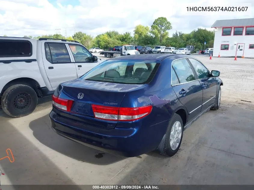 1HGCM56374A021607 2004 Honda Accord 2.4 Lx