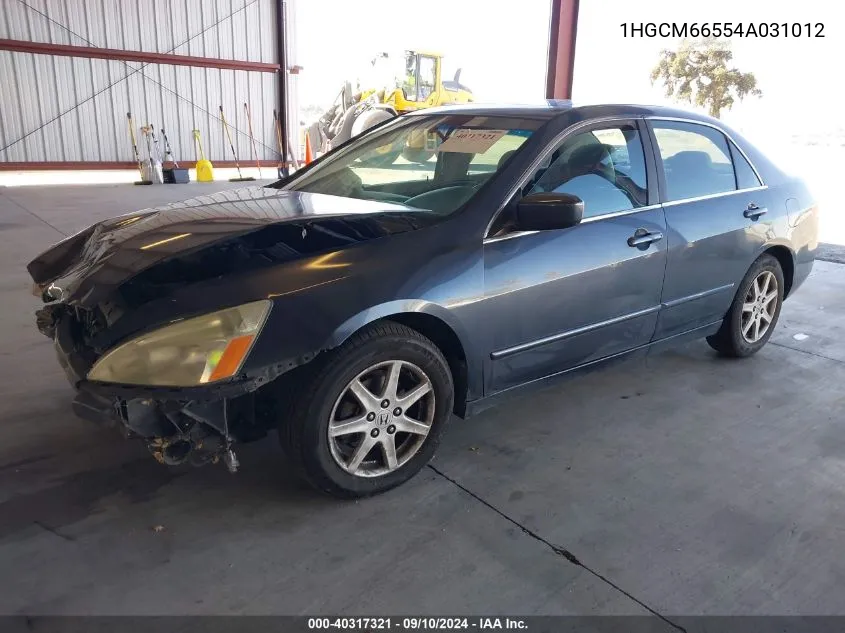 1HGCM66554A031012 2004 Honda Accord 3.0 Ex