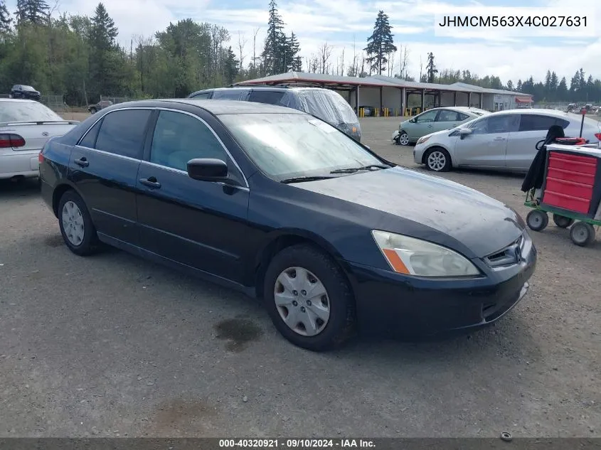 2004 Honda Accord 2.4 Lx VIN: JHMCM563X4C027631 Lot: 40320921