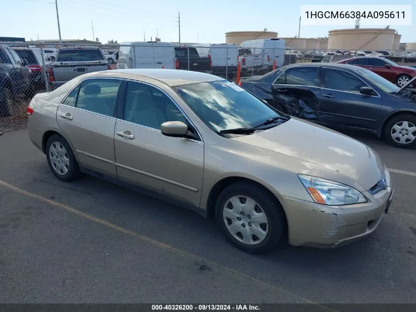 2004 Honda Accord 3.0 Lx VIN: 1HGCM66384A095611 Lot: 40326200