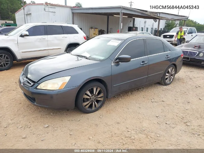 2004 Honda Accord 2.4 Ex VIN: 1HGCM56844A045343 Lot: 40329508