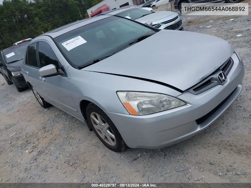 1HGCM66544A068892 2004 Honda Accord 3.0 Ex