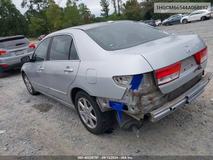 1HGCM66544A068892 2004 Honda Accord 3.0 Ex