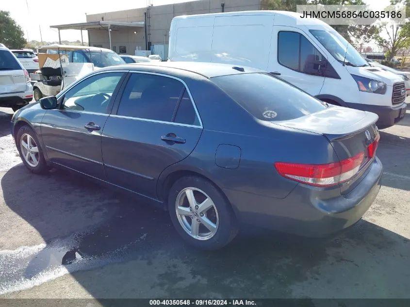 JHMCM56864C035186 2004 Honda Accord 2.4 Ex