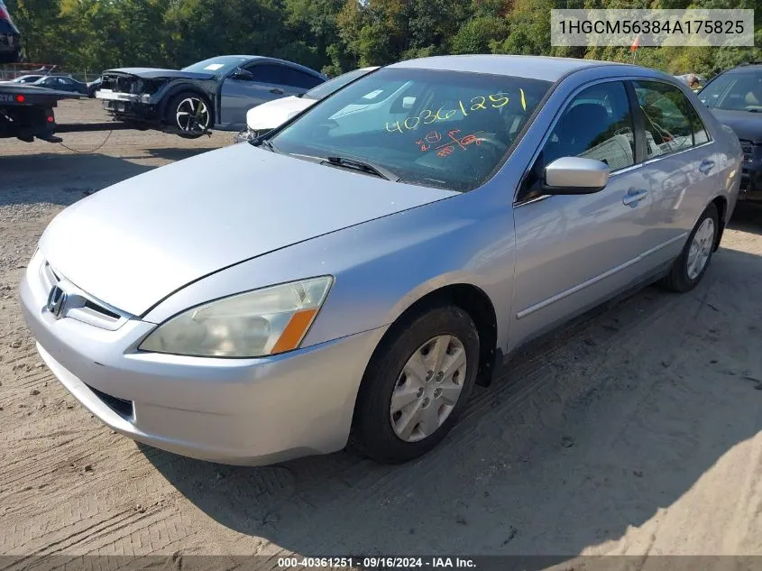 2004 Honda Accord 2.4 Lx VIN: 1HGCM56384A175825 Lot: 40361251