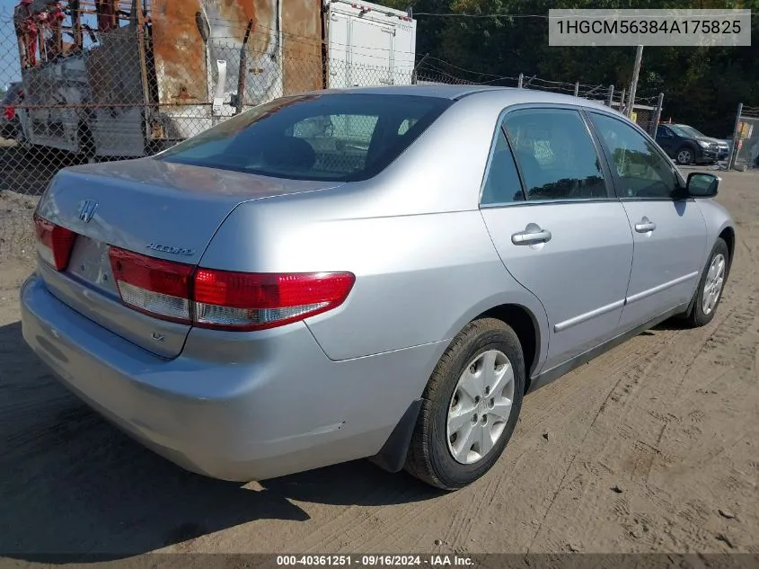 2004 Honda Accord 2.4 Lx VIN: 1HGCM56384A175825 Lot: 40361251