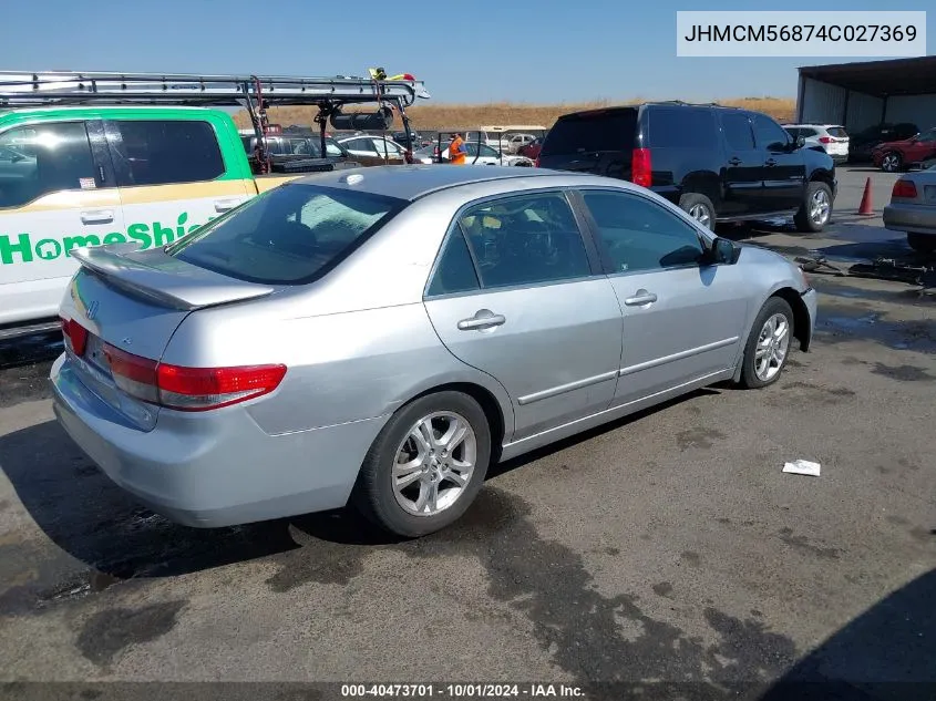 2004 Honda Accord 2.4 Ex VIN: JHMCM56874C027369 Lot: 40473701