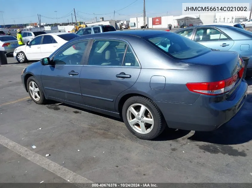 JHMCM56614C021002 2004 Honda Accord 2.4 Ex