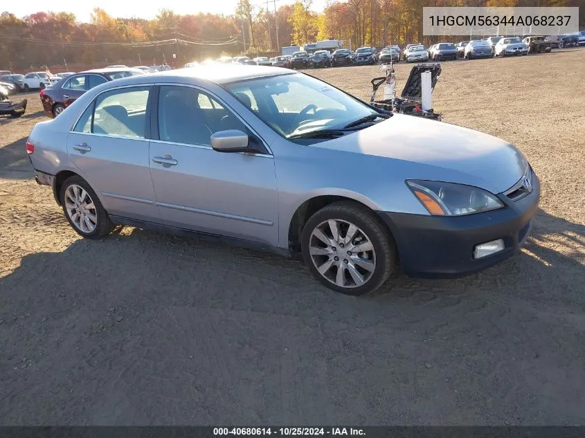 2004 Honda Accord 2.4 Lx VIN: 1HGCM56344A068237 Lot: 40680614