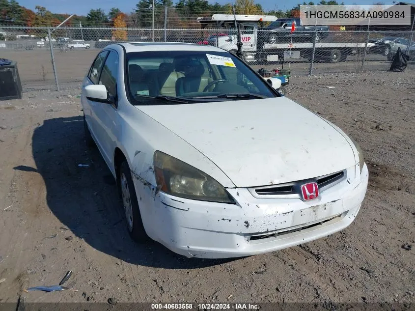 1HGCM56834A090984 2004 Honda Accord 2.4 Ex