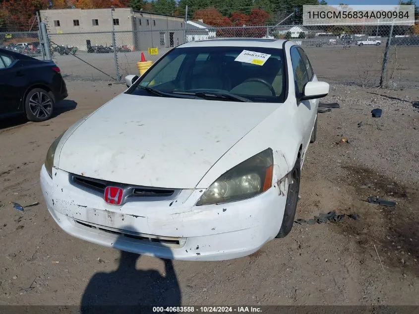 1HGCM56834A090984 2004 Honda Accord 2.4 Ex