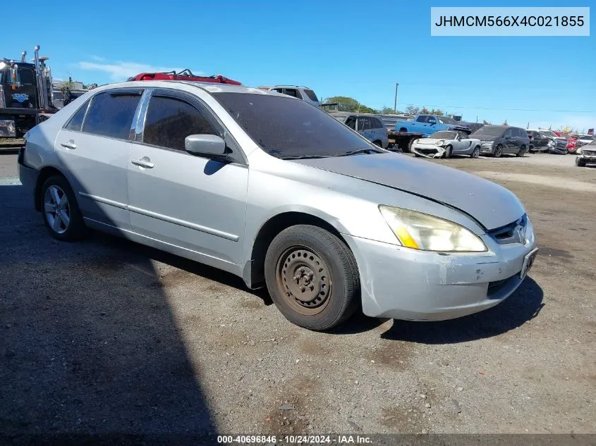 2004 Honda Accord 2.4 Ex VIN: JHMCM566X4C021855 Lot: 40696846