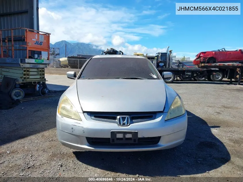 2004 Honda Accord 2.4 Ex VIN: JHMCM566X4C021855 Lot: 40696846