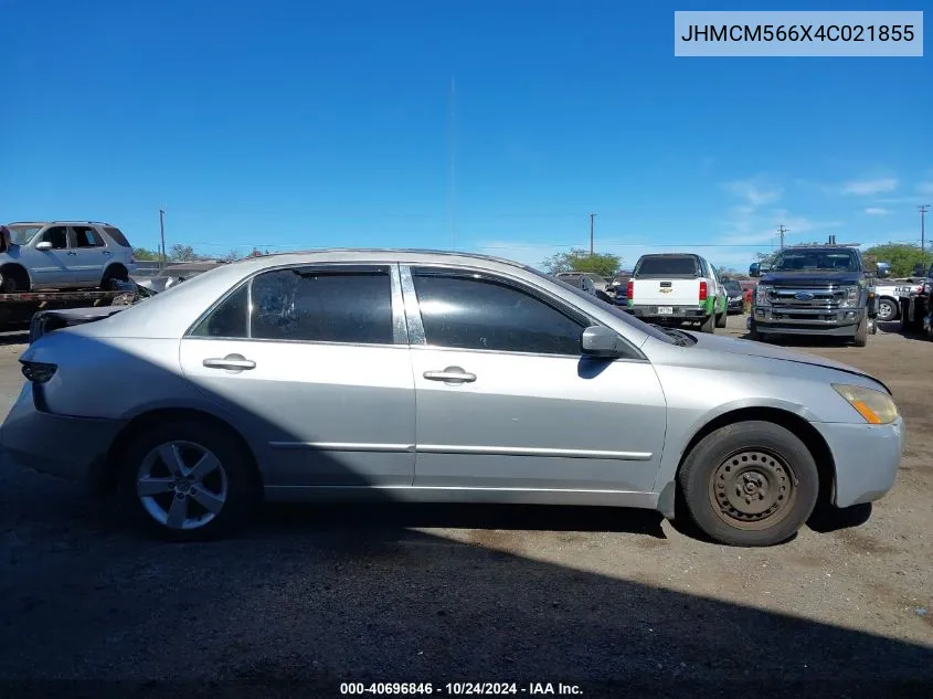 2004 Honda Accord 2.4 Ex VIN: JHMCM566X4C021855 Lot: 40696846