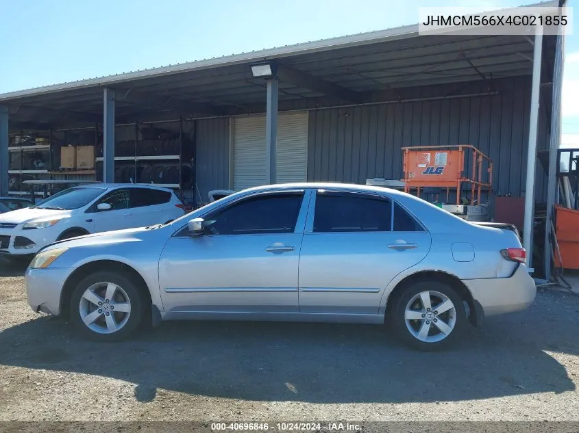 2004 Honda Accord 2.4 Ex VIN: JHMCM566X4C021855 Lot: 40696846