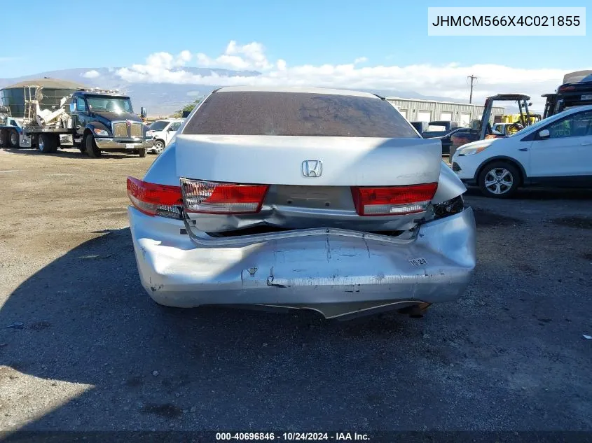 JHMCM566X4C021855 2004 Honda Accord 2.4 Ex