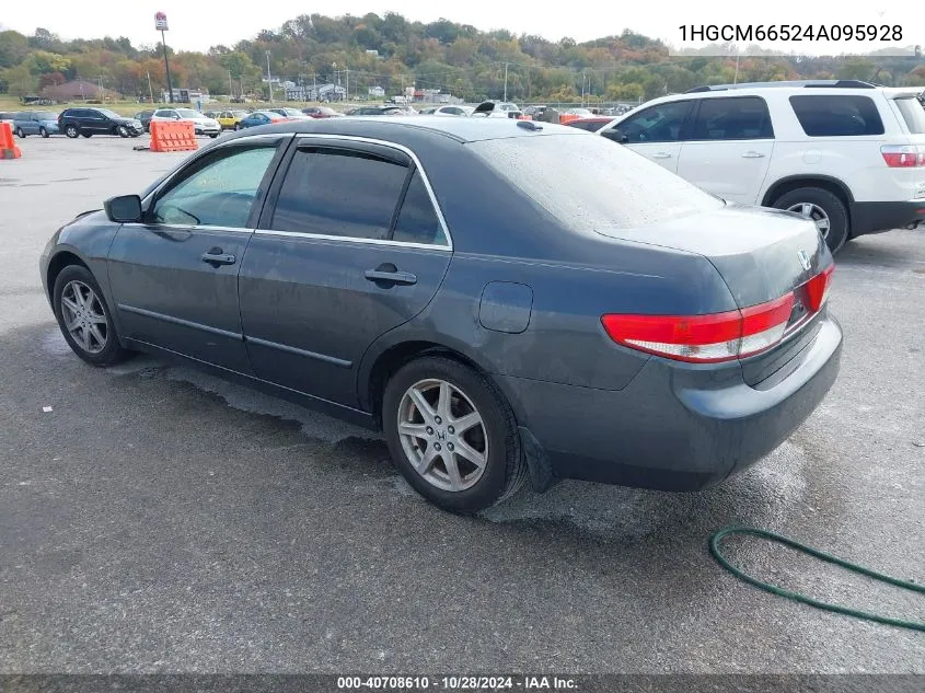 2004 Honda Accord 3.0 Ex VIN: 1HGCM66524A095928 Lot: 40708610