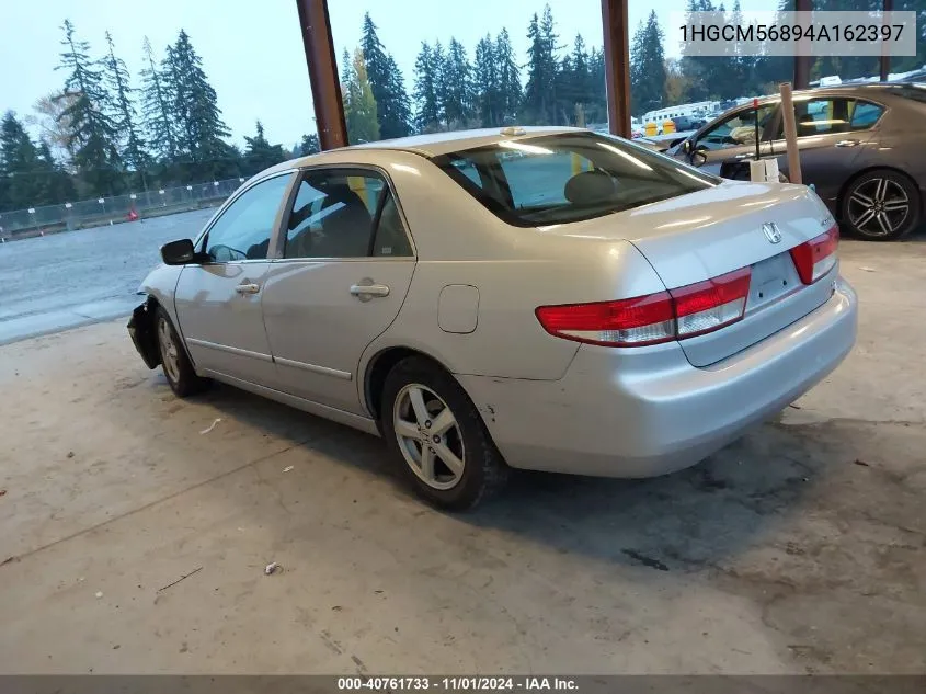 2004 Honda Accord 2.4 Ex VIN: 1HGCM56894A162397 Lot: 40761733