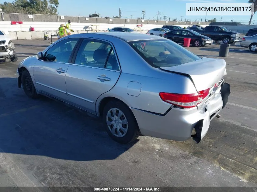 JHMCM56384C008172 2004 Honda Accord 2.4 Lx