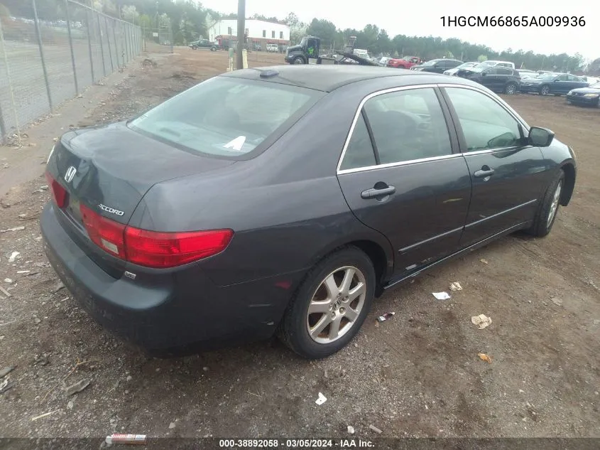 1HGCM66865A009936 2005 Honda Accord 3.0 Ex