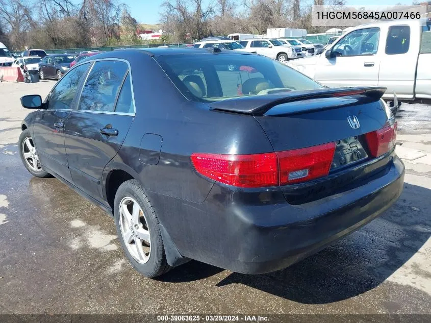 1HGCM56845A007466 2005 Honda Accord 2.4 Ex