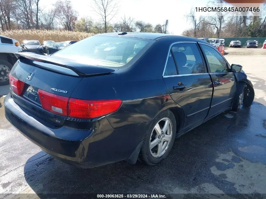 1HGCM56845A007466 2005 Honda Accord 2.4 Ex