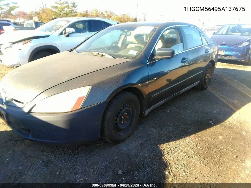 1HGCM56495A137675 2005 Honda Accord 2.4 Lx