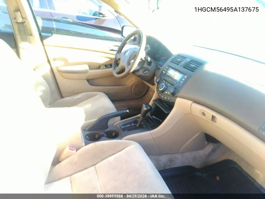 1HGCM56495A137675 2005 Honda Accord 2.4 Lx