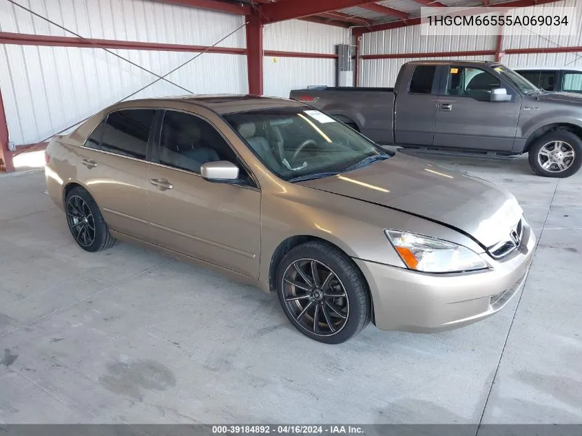 2005 Honda Accord 3.0 Ex VIN: 1HGCM66555A069034 Lot: 39184892