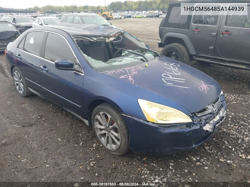 1HGCM56485A144939 2005 Honda Accord 2.4 Lx