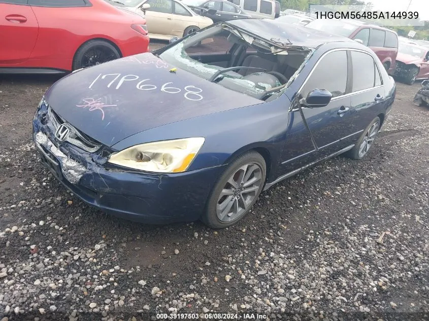 1HGCM56485A144939 2005 Honda Accord 2.4 Lx