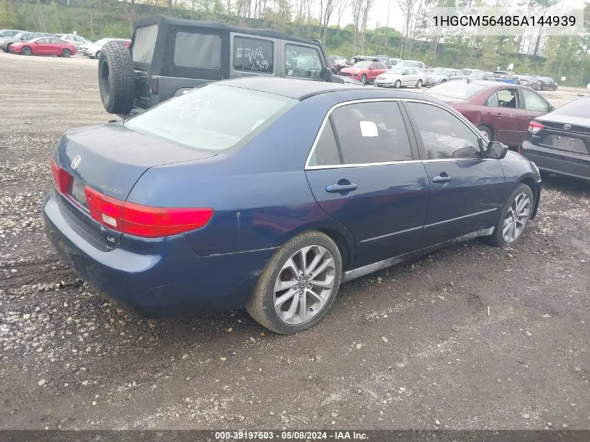 1HGCM56485A144939 2005 Honda Accord 2.4 Lx