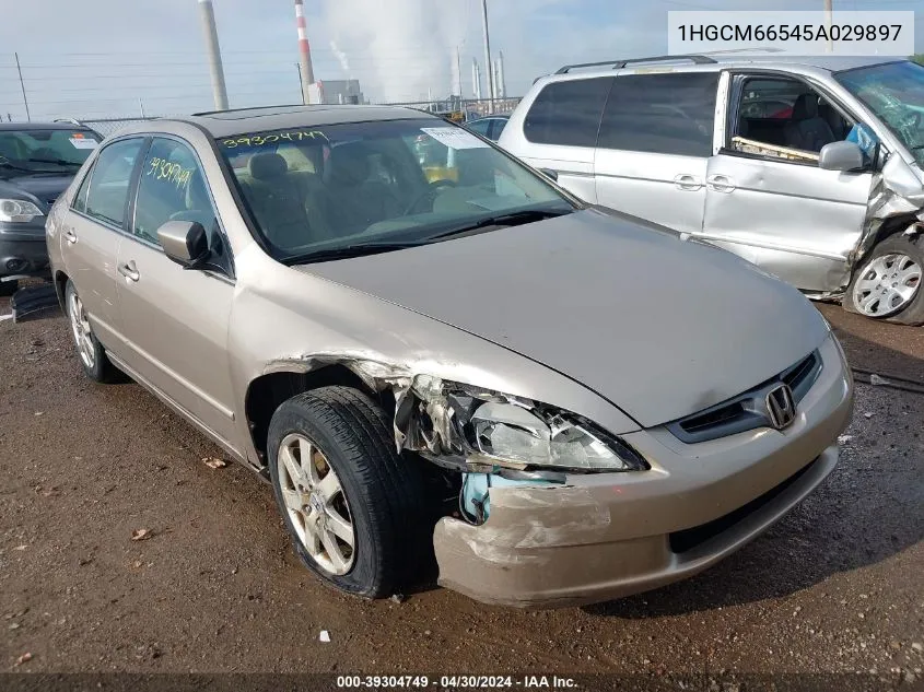 1HGCM66545A029897 2005 Honda Accord 3.0 Ex