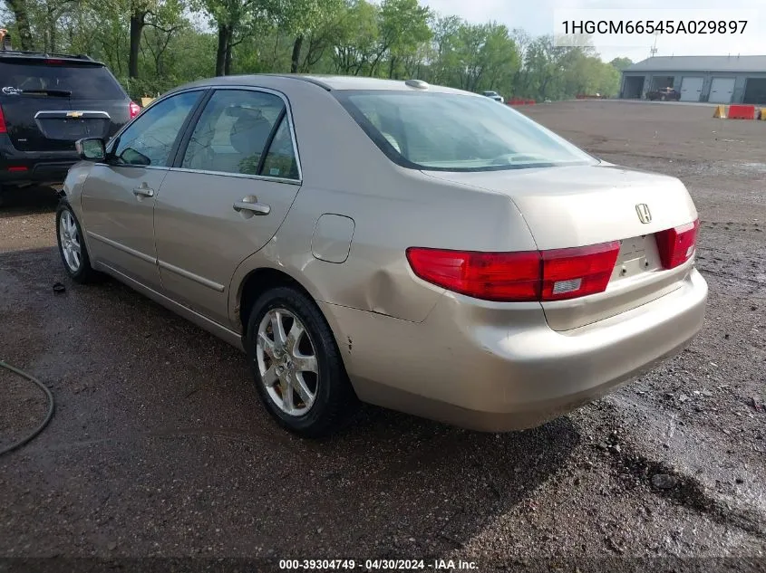 2005 Honda Accord 3.0 Ex VIN: 1HGCM66545A029897 Lot: 39304749