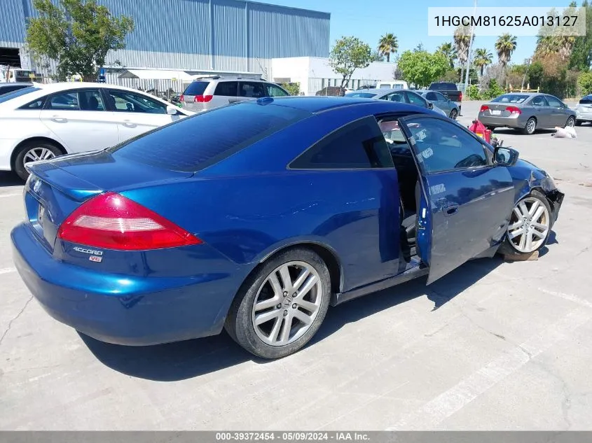 2005 Honda Accord 3.0 Ex VIN: 1HGCM81625A013127 Lot: 39372454